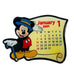 Disney TDL 2001 Calendar Mickey Mouse January Calendar Tokyo Disneyland Resort Pin