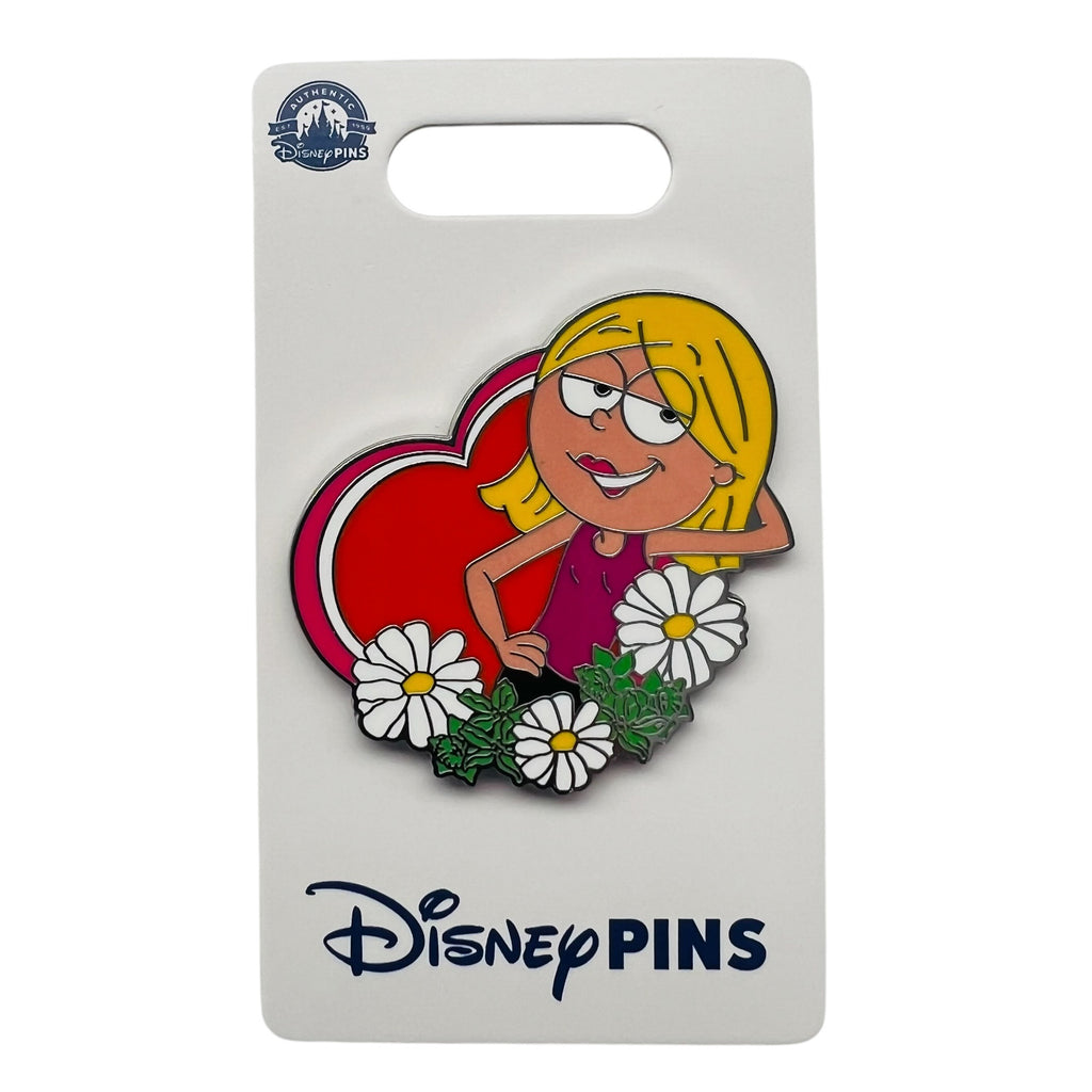 Disney Lizzie McGuire Heart & Flowers Disney Channel Pin