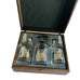 Perry Mason HBO Decanter Glass Set Signed Collector Wood Box