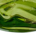 Vietri Hibiscus Green Glass Handblown Italian Art Glass Vase