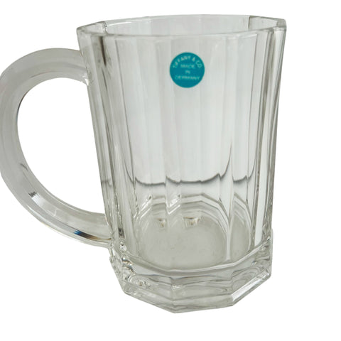 Tiffany & Co. Crystal Paneled Beer Glass Mug