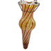Vintage Robert Coleman Signed RC Handblown Spiral Glass Hanging Chain Bud Vase