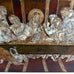 Vintage Mid Century Mother of Pearl Inlaid Jesus Last Supper Resin Plaque Wall