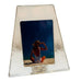 Vintage Studio Nova Crystal JAPAN Trapezoid Clear Glass Textured Picture Frame