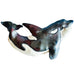 Robynn Fulfs Ceramic Raku Orca Shaped Signed Wall Art
