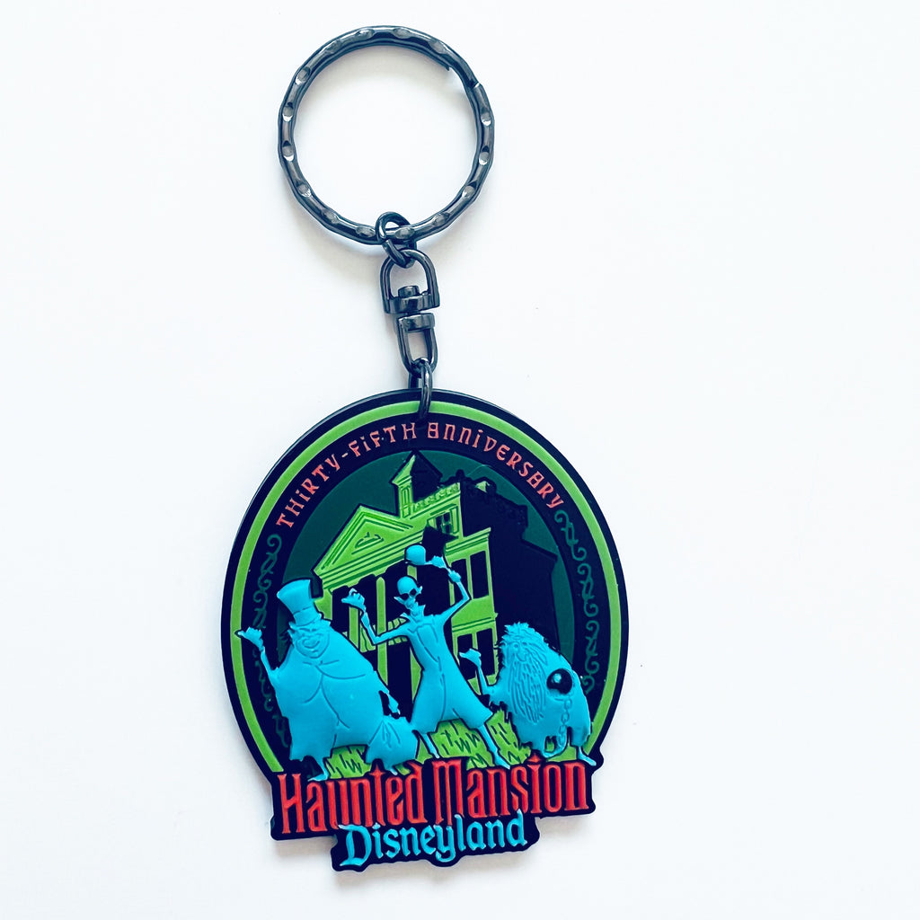 Disneyland Haunted Mansion 35th Anniversary Rubber Keychain
