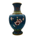 Vintage Floral Blue Cloisonné Vase