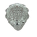Vintage Cube Textured Cylinder Crystal Bud Vase
