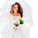 Hallmark Porcelain Barbie Mattel Burnette 2002 Bridal Doll Cake Topper-Ornament