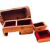 Vintage 1987 Jeff Trag Red Cedar Secret Compartment Signed Jewelry Box