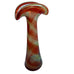 Vintage Hand Blown Swirl Glass Bud Vase