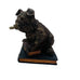 Russ Berries Bulldog Sitting On Book Smoking Cigar Figure
