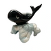 Vintage Whale Ocean Wave Ceramic Figurine