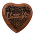 Lasercraft USA Heart-Shaped Wooden Trinket Music Box "I Love You"