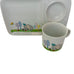 Vintage Walt Disney Productions JAPAN Porcelain Snack Plate & Cup Set