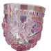Madonna Inn Original Rose Pink Iridescent Glass Wine Goblet
