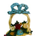 Vintage John Wright Cast Iron Flower Basket Doorstop