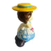 Vintage Joseph Original Brunette Girl Yellow Hat Figurine