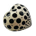 Polka Dot Heart Painted Decorative Sculpture