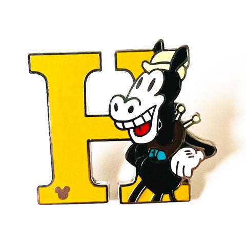 Disney DLR Alphabet Letter Collection H for Horace Horsecollar Hidden Mickey Series Pin