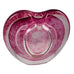 Vintage Heart Shaped Paperweight Art Glass Bud Vase