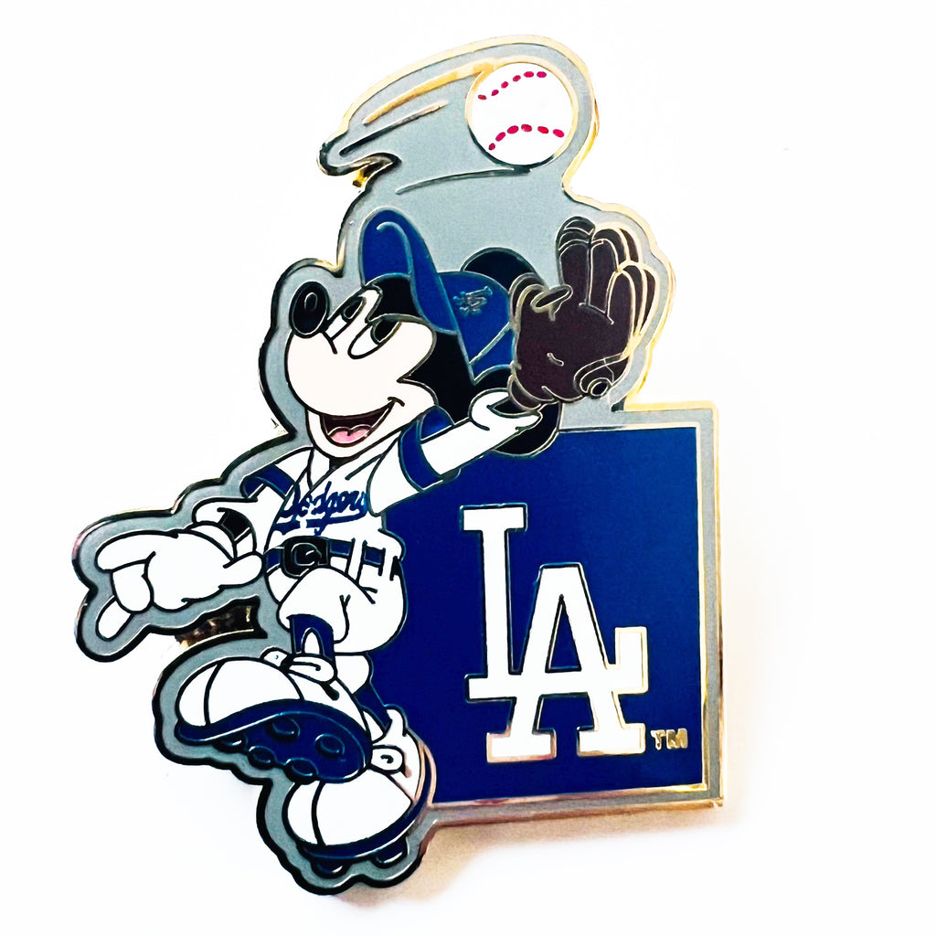 Disney Mickey Mouse Major League Baseball Los Angeles Dodgers Pin