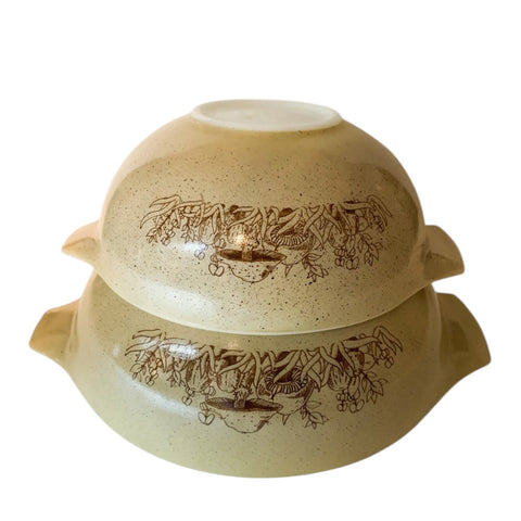 Vintage Pyrex Forest Francies Mushrooms Bowls