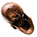 Skull Head Metal Display Decor Statue Figure