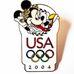 Disneyland Resort WDW USA Olympics Logo 2004 Mnnie Mouse Disney Pin