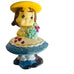 Vintage Joseph Original Brunette Girl Yellow Hat Figurine