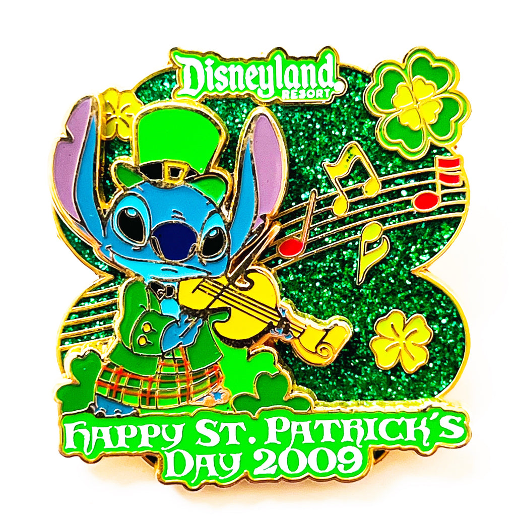 Disney St Patrick's Day 2009 Stitch Kilt Fiddle Disneyland LE 1000 Pin