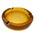 Vintage Amber Glass Coffee Table Ashtray