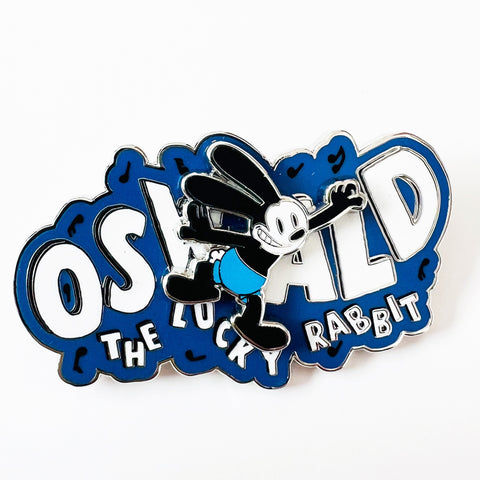 Disneyland Oswald the Lucky Rabbit Logo Disney100 Anniversary Pin