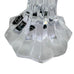 Mikasa Clear Crystal Royal Crown Candle Slovenia Holders -Pair