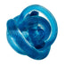 Vintage Blue Rope Knot Ribbed Twist Braid Rope Art Glass Sculpture Paperweight