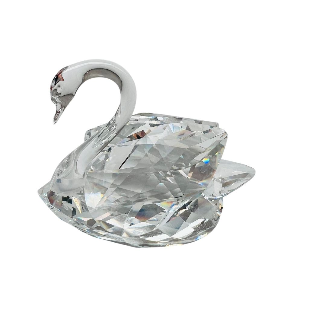 Vintage Swarovski Crystal Swan Figurine