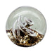Vintage Swirl Glitter Glass Paperweight