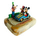 Vintage Walt Disney Company Ron Lee Mickey Minnie Mouse In Car Goofy Sculpture