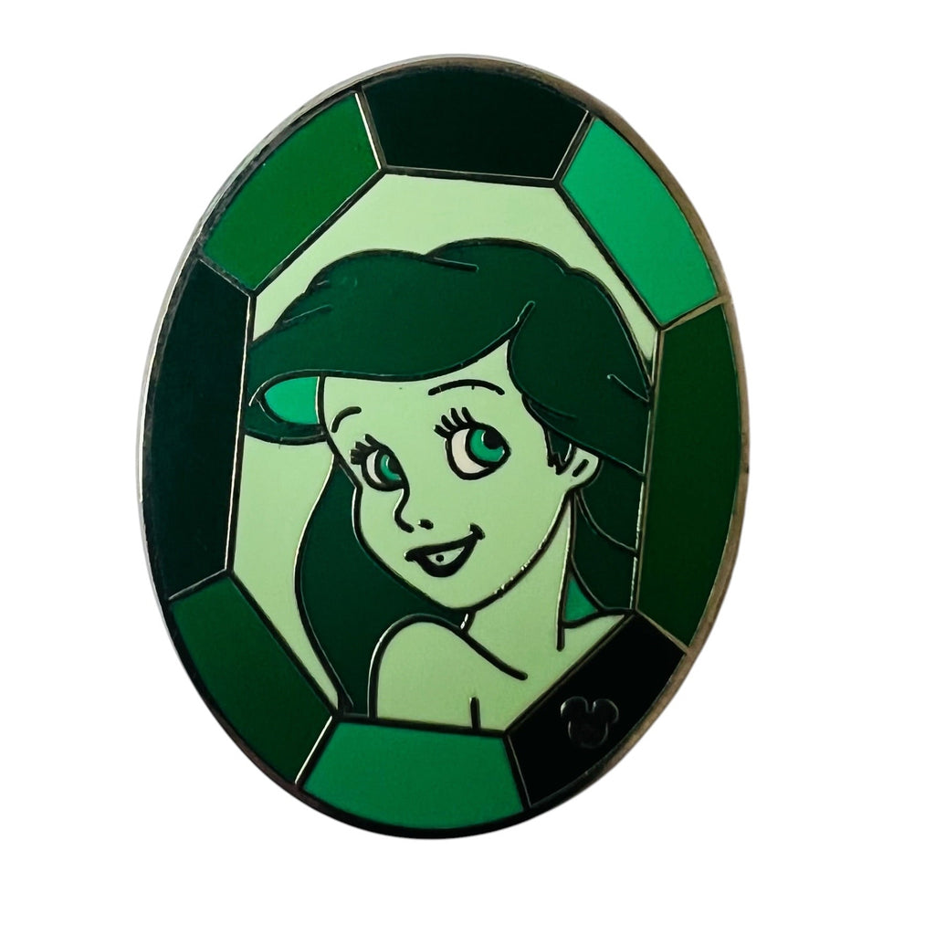Disney DLR Princess Ariel Gem Hidden Mickey Lanyard Series Pin