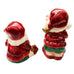 Vintage Fitz & Floyd 1990 Old World Christmas Elves Salt & Pepper Shakers Set