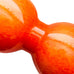 Modern Cased Bubble Orange Glass Vase