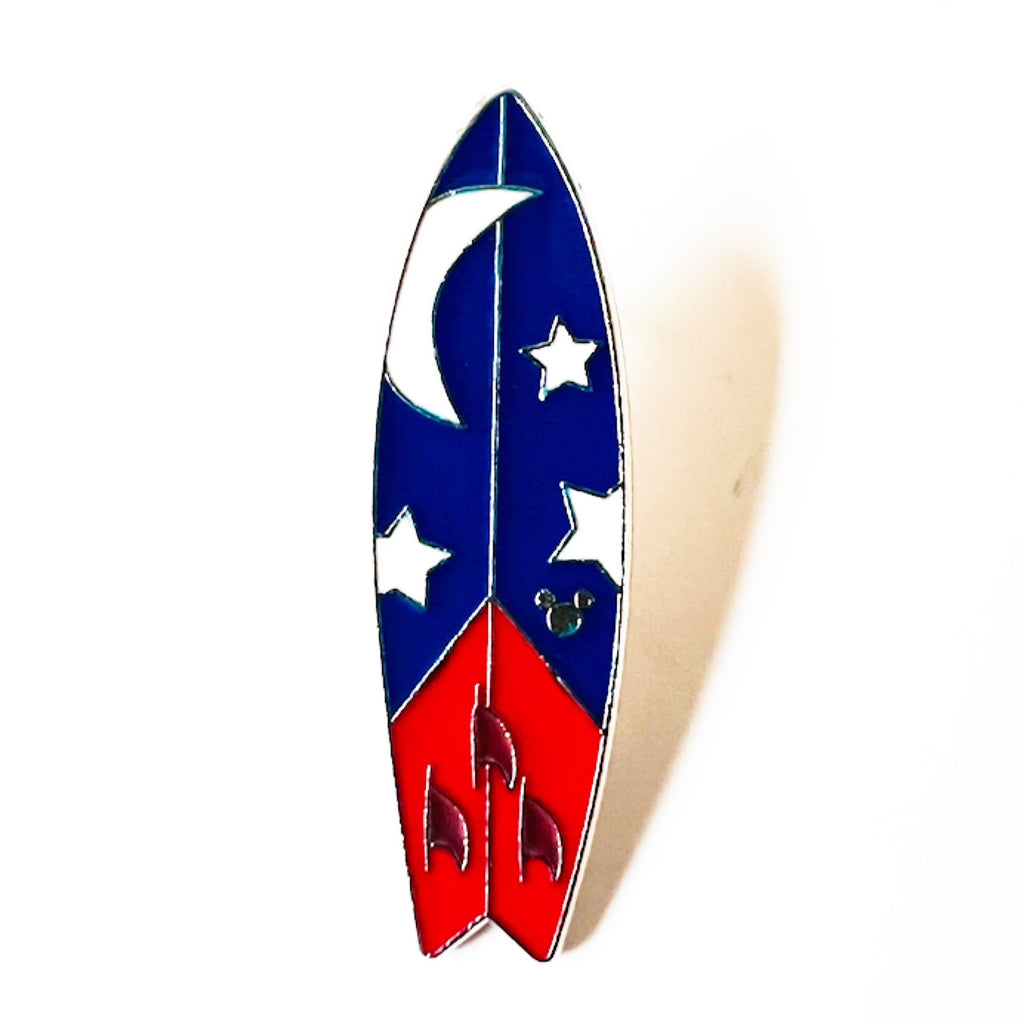 Disney Fantasia Sorcerer Surfboard Hidden Mickey Pin