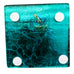 Murano Millefiori “Letter A” Square Gold Glass Paperweight