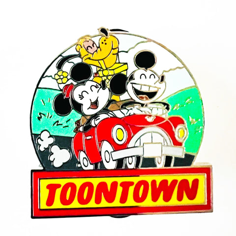 Disney Mickey Minnie and Pluto ToonTown Pin