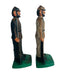 Vintage Cast Iron Hand Painted Military War Soldiers Door Stopper