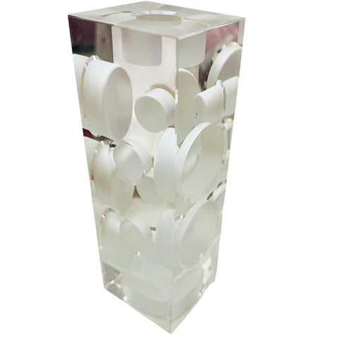Vintage Perspex Geometric Candlestick Tealight Muti Function Candle Holder