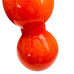 Modern Cased Bubble Orange Glass Vase