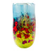 Robert Held Art Red Poppies Amber Blue Glass Signed Vase