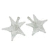 Vintage Clear Glass Lily Flower Short Stem- Set of 2