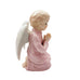 Vintage 1994 Lefton China Hand Painted Pink Praying Angel Figurine